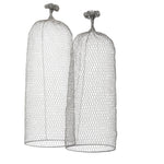 33 X 33 X 90cm  S-2 Wire Cloche W/Iron Base L:D13x35.5 S:D12x30
