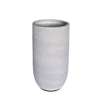 Gray Cylindrical Fiber Composite Planters