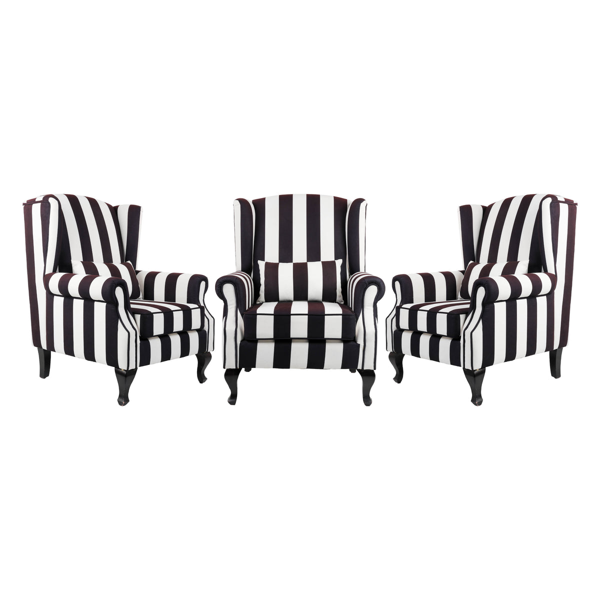 Mont Black & White Wooden Chair Set