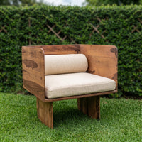Vivante Scandinavian Solid Wood Outdoor Lounge Set