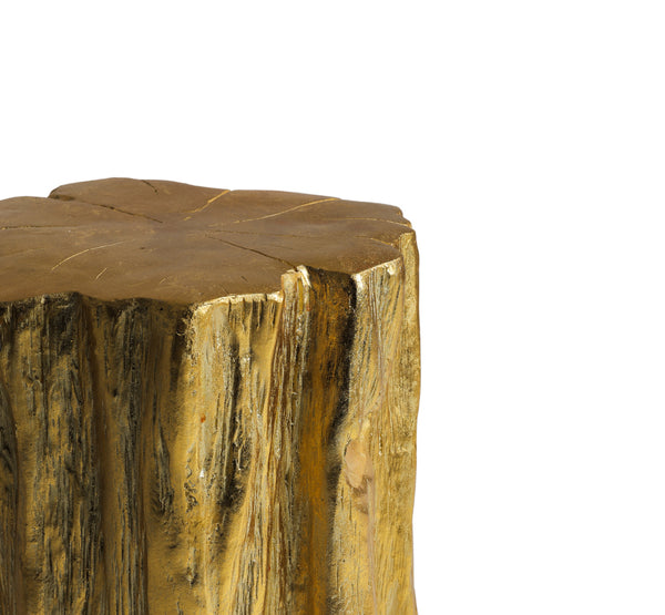 Golden Tree Trunk Stool