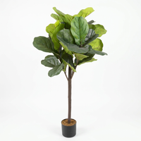 64 X 64 X 134cm  Fiddle Fig Leaf Tree,40 Leaves(60X60X130CM)