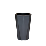 Gray Polygon Flower Cylindrical Plastic