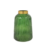 olva green  small  Glass Vase