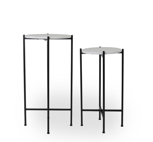 34.92 X 34.92 X 71.12cm  S-2 Side Tables-Plant Stand L:14x14x28 S:11.75x11.75x23.75
