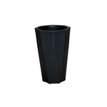 Black Polygon Flower Cylindrical Plastic