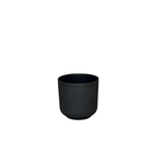 Black Round Flowerpot
