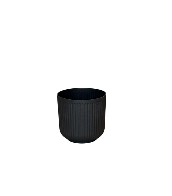 Black Round Flowerpot