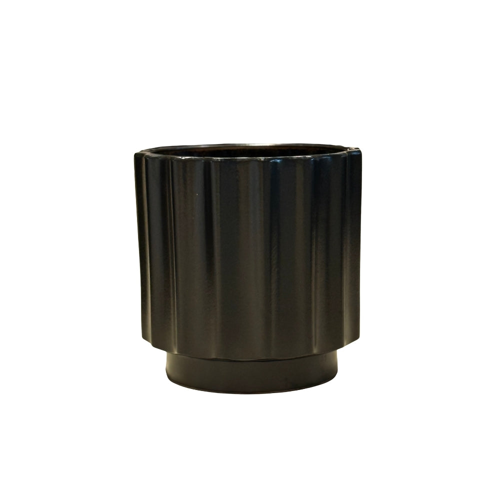 Ceramic pot - 3162 BLACK