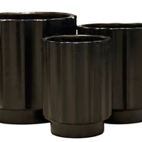 Ceramic pot - 3162 BLACK