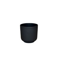 Black Round Flowerpot