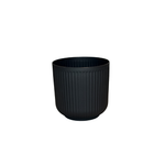 Black Round Flowerpot