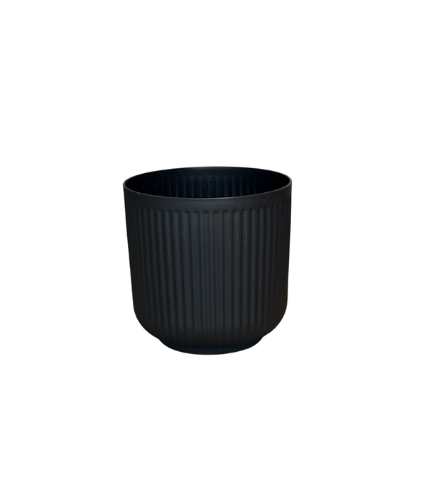 Black Round Flowerpot