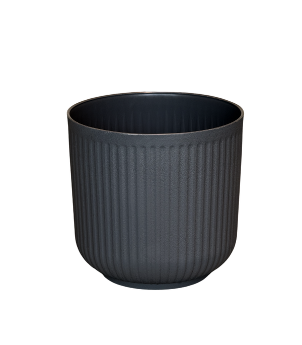 Gray Round Flowerpot