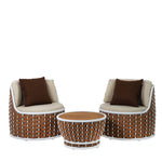 Modern brown sofa set