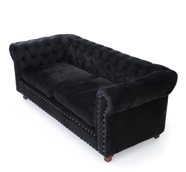 2-full black Seat Sofa
