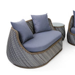 Viro PE rattan & Polyester Fabric Sofa Set