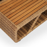 Bali Wicker Reclining Sunbed Set