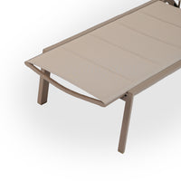 Nordic Adjustable Sun Lounger Set with Side Table