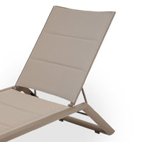 Nordic Adjustable Sun Lounger Set with Side Table