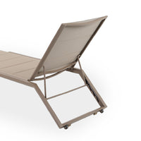 Nordic Adjustable Sun Lounger Set with Side Table