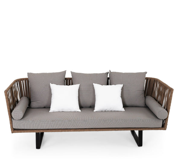 2-Seater Sofa  in Brown wood bark  ( 151 x 79 X 82 )
