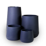 Plastic Pots in blue color.احواض بلاستيكيه  بالون الازرق