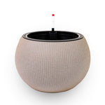 Round  ceramic pots in Beige color. احواض السيراميك الدائريه   بالون البيج