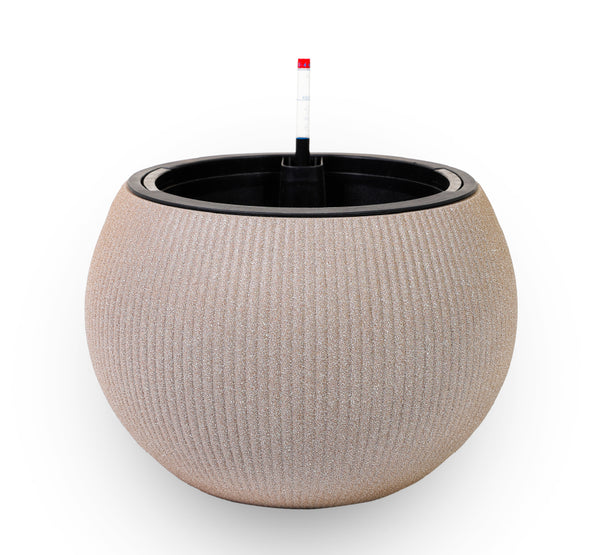 Round  ceramic pots in Beige color. احواض السيراميك الدائريه   بالون البيج