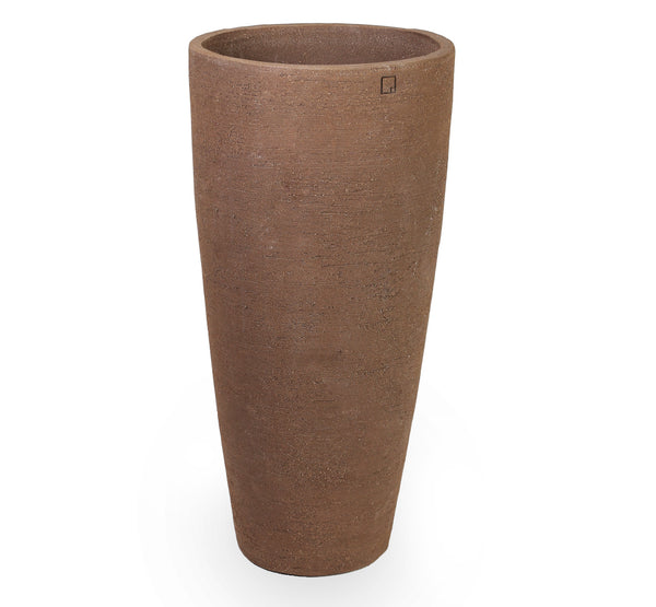 AH90G conic round vase 42x26x90h grey