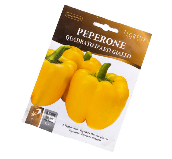 Peperone Quadrato d'Asti Giallo بذور فلفل أستي الأصفر المربع