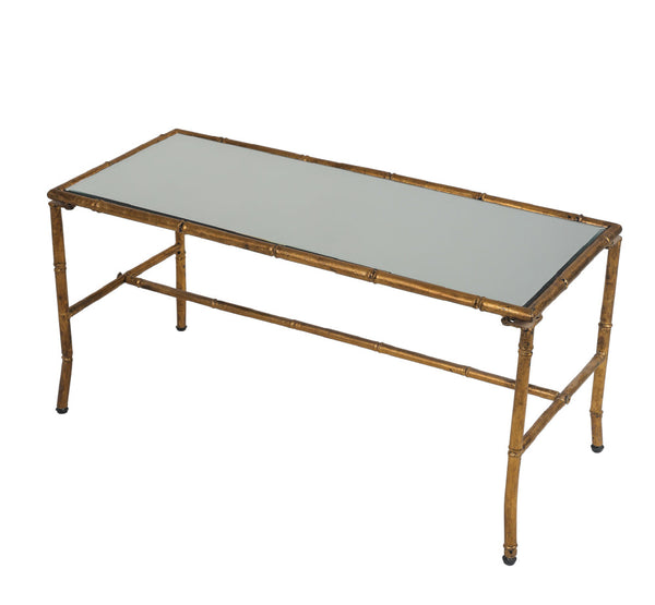 91.5 X 40.5 X 42.5cm  Antique Gold Coffee Table