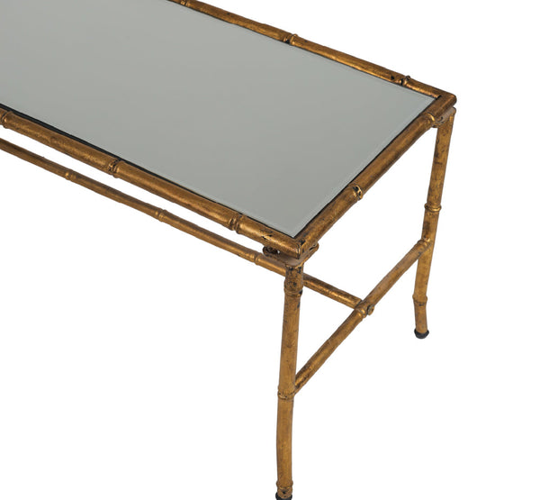 91.5 X 40.5 X 42.5cm  Antique Gold Coffee Table