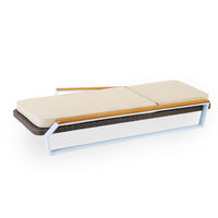 Riviera Teak wood & Aluminum Sun-lounger Set