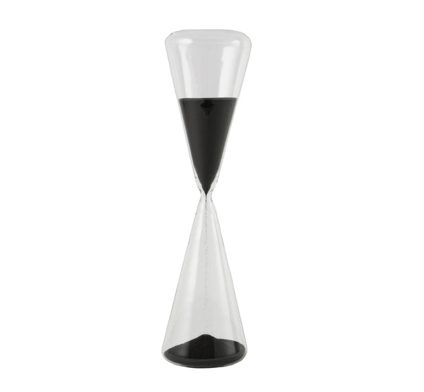 10.8 X 10.8 X 39cm  Triangular Shape Hourglass,90 Minutes,Black Sand