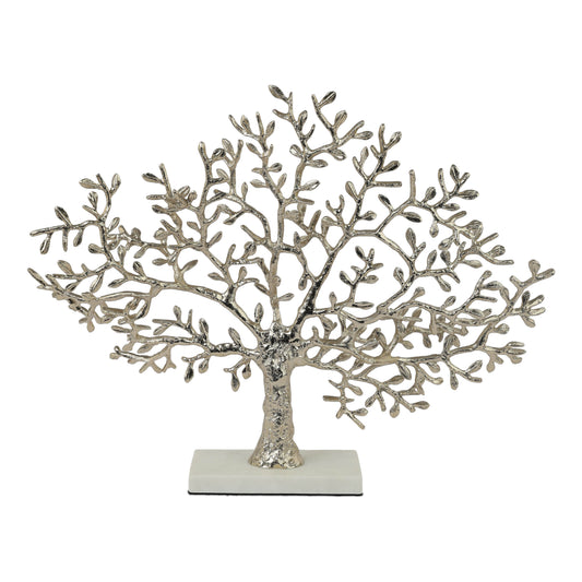 Arboris Silver Metal Tree Sculpture