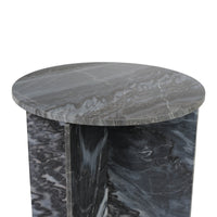 Black Marble Side Table
