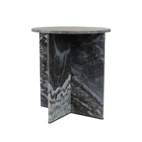 Black Marble Side Table