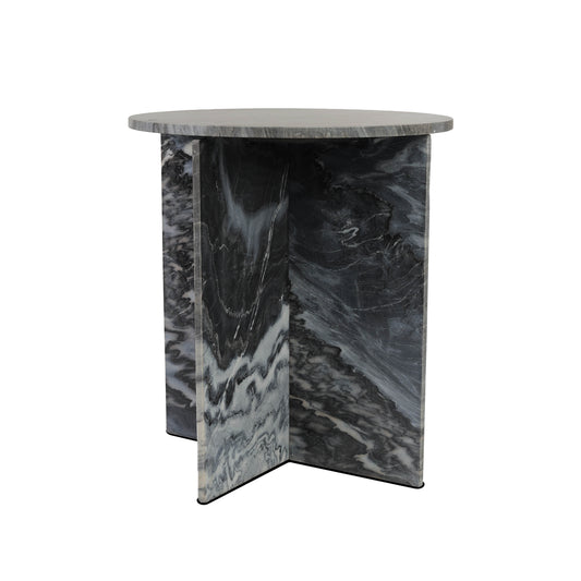 Black Marble Side Table