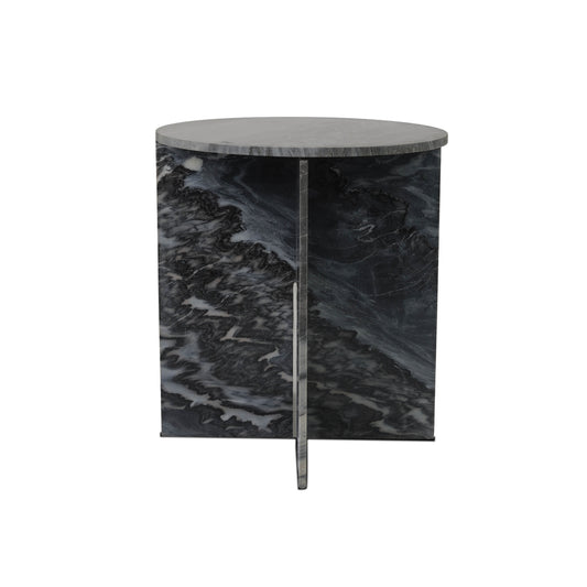 Black Marble Side Table