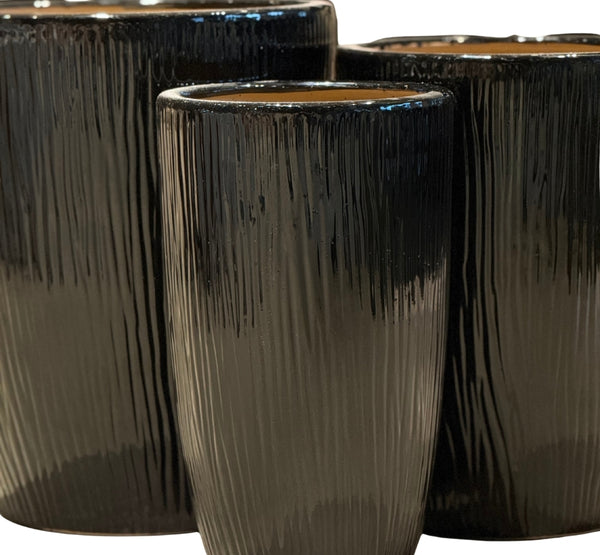 Ceramic pot - G2023 BLACK