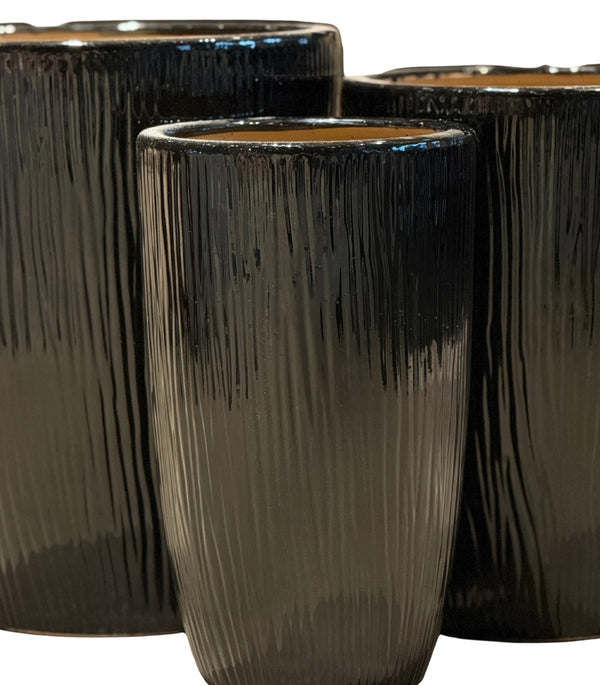 Ceramic pot - G2023 BLACK