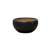 Jet-black Round Ceramic Pots