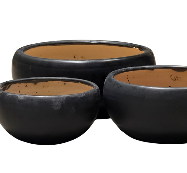 Ceramic pot - G414 BLACK