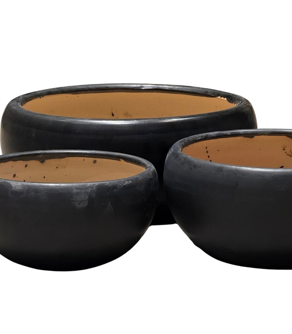 Ceramic pot - G414 BLACK