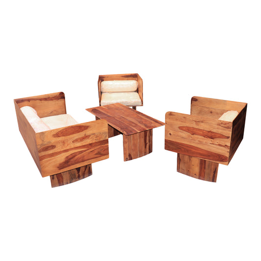 Vivante Scandinavian Solid Wood Outdoor Lounge Set
