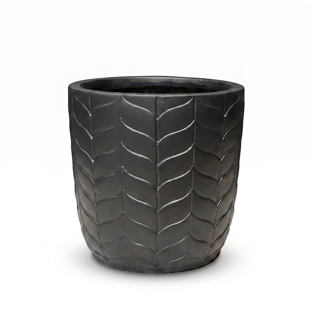 Jet-black Ceramic Pot & Planter