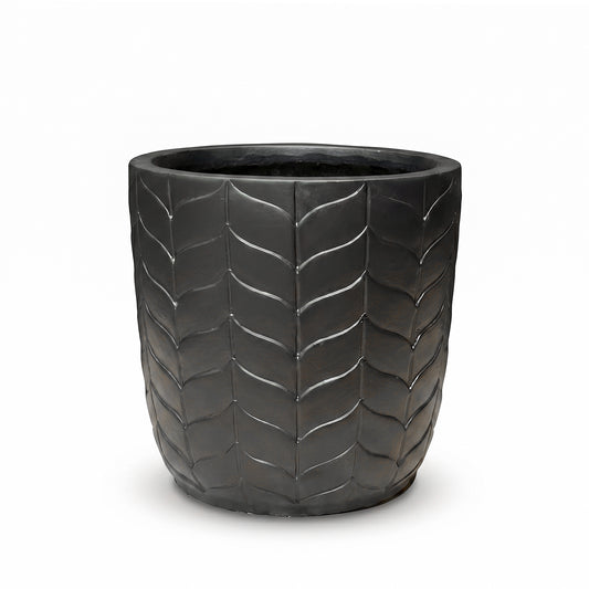 Jet-black Ceramic Pot & Planter
