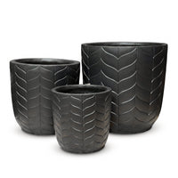 Jet-black Ceramic Pot & Planter