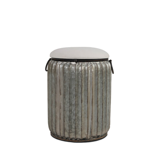 Metal Quinby Storage Stool